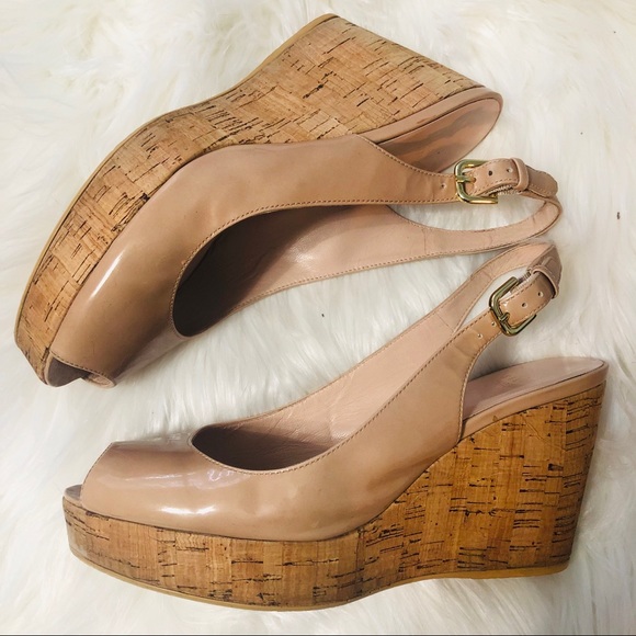 stuart weitzman jean wedge slingback